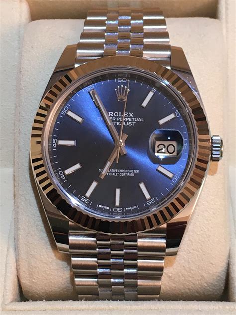 rolex datejust 41 2017 blue|rolex datejust 41 reference numbers.